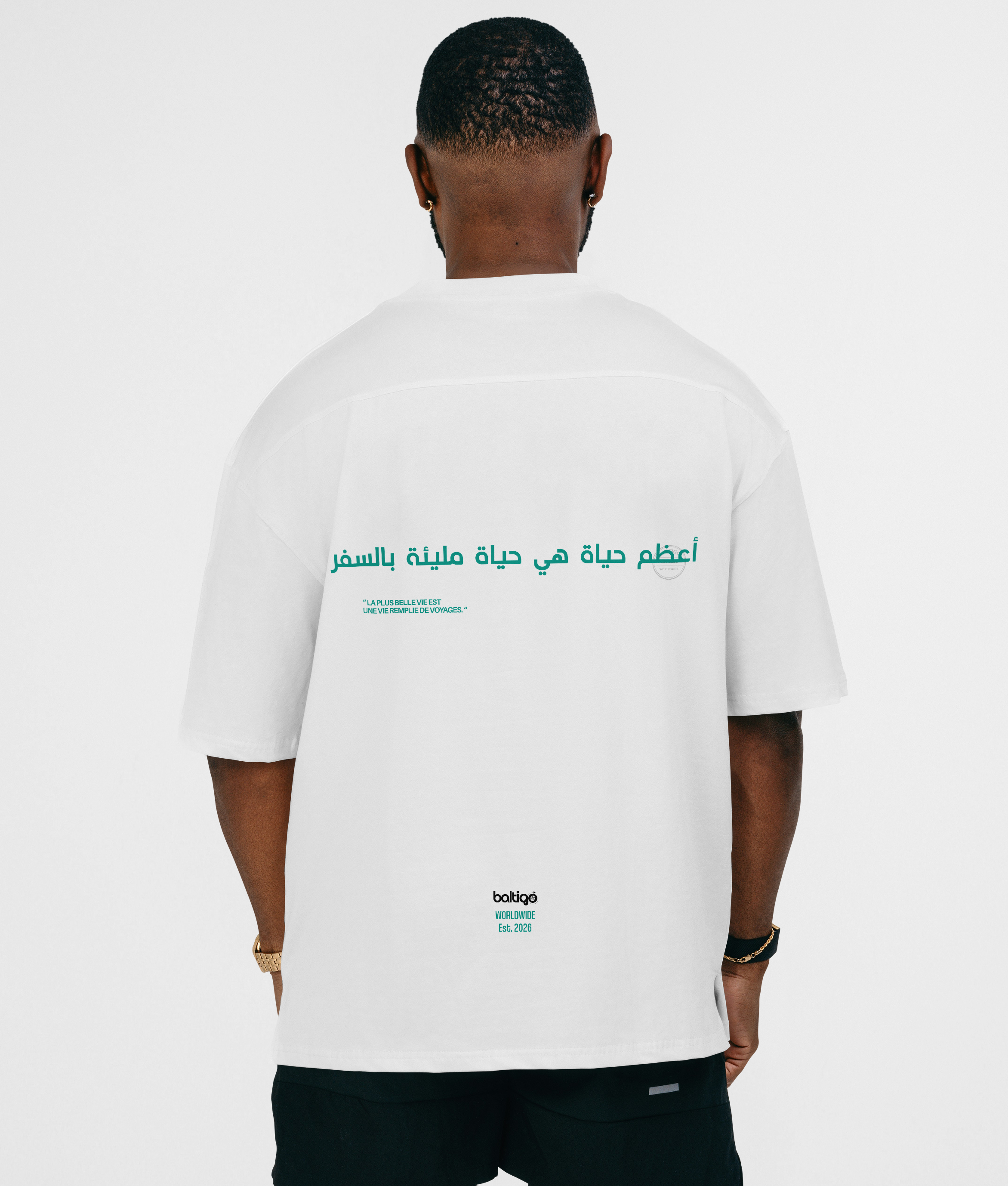 T-shirt unisexe oversize à imprimé - Basique