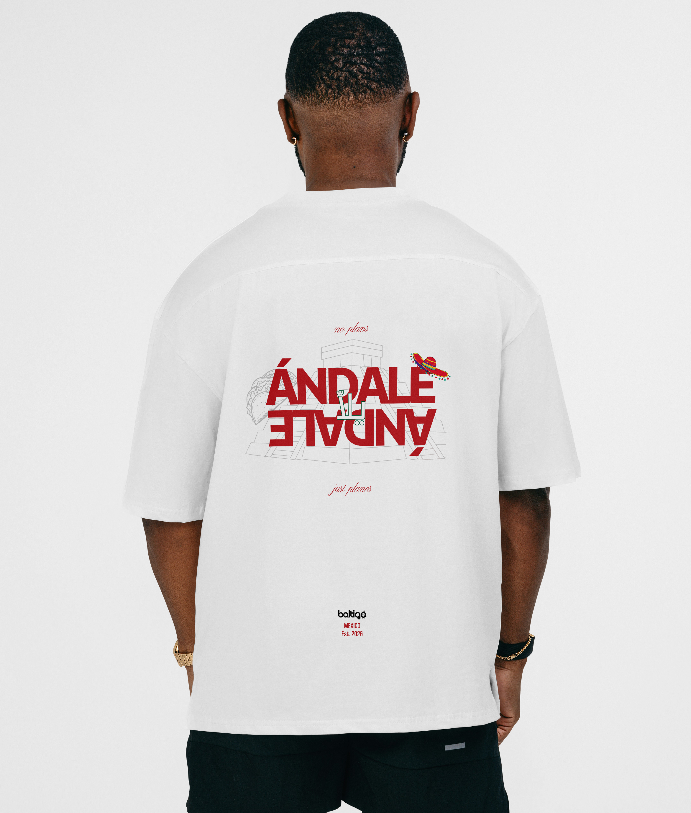T-shirt unisexe oversize à imprimé - Mexique