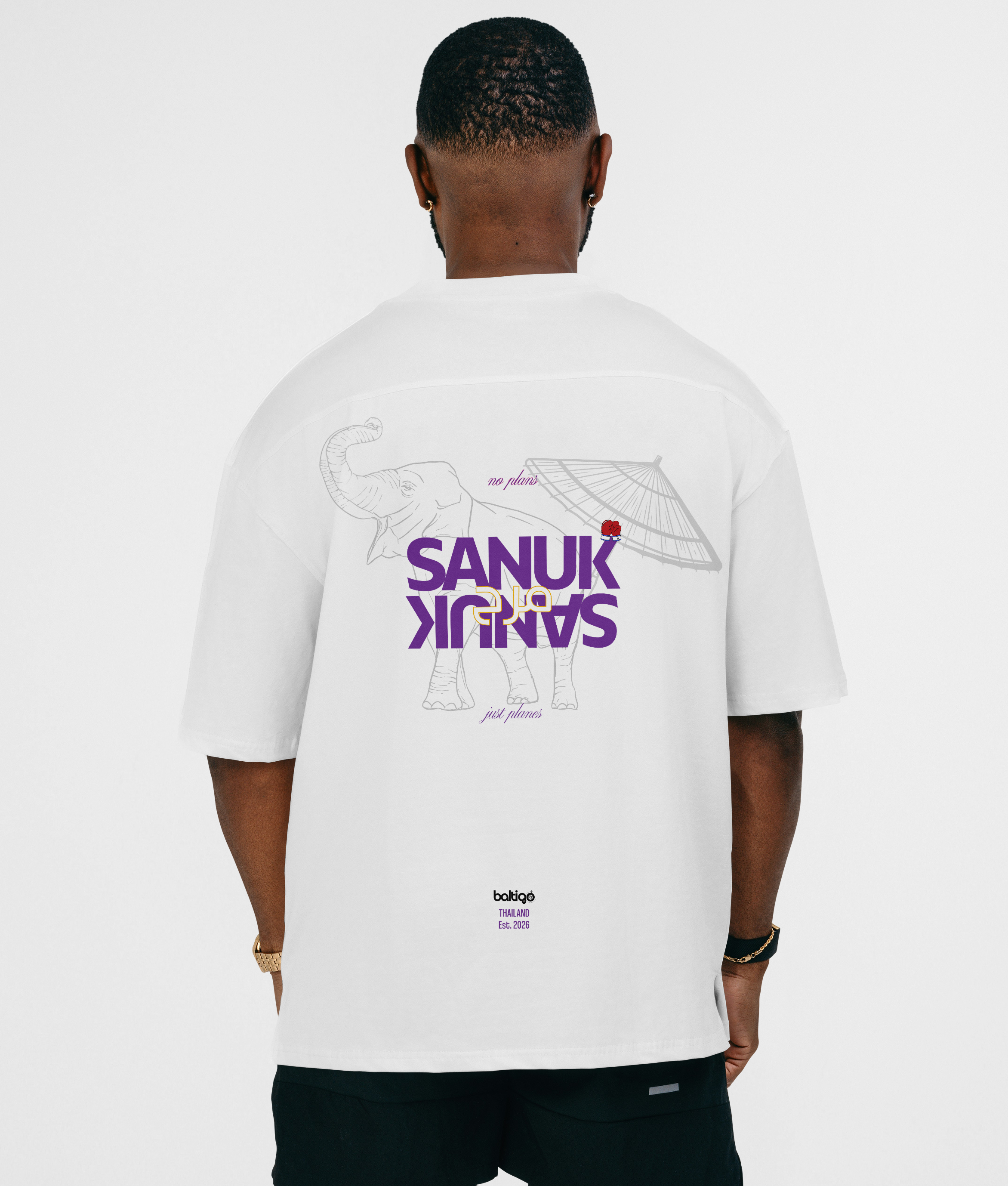 T-shirt unisexe oversize à imprimé - Thaïlande