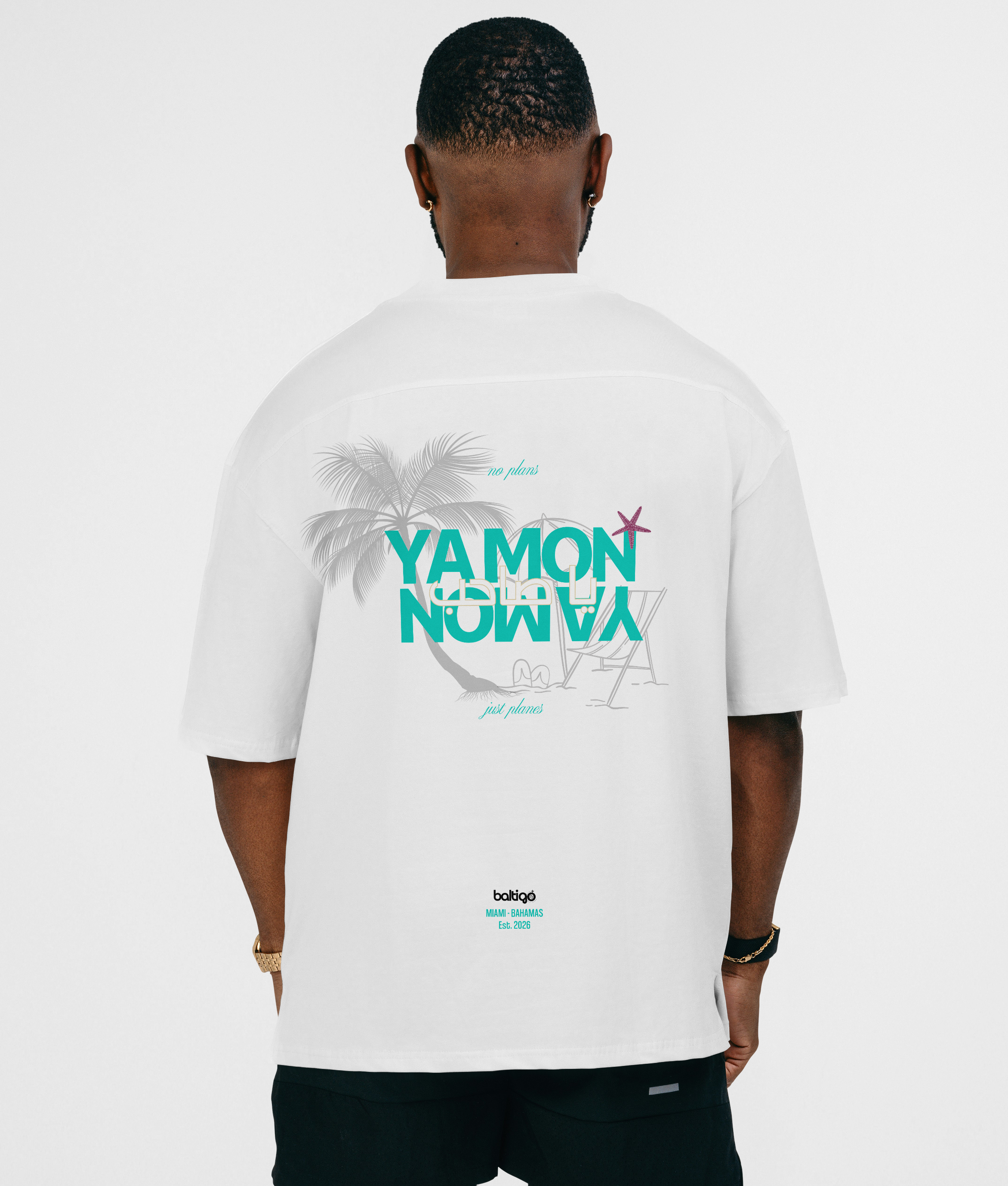 T-shirt unisexe oversize à imprimé - Bahamas
