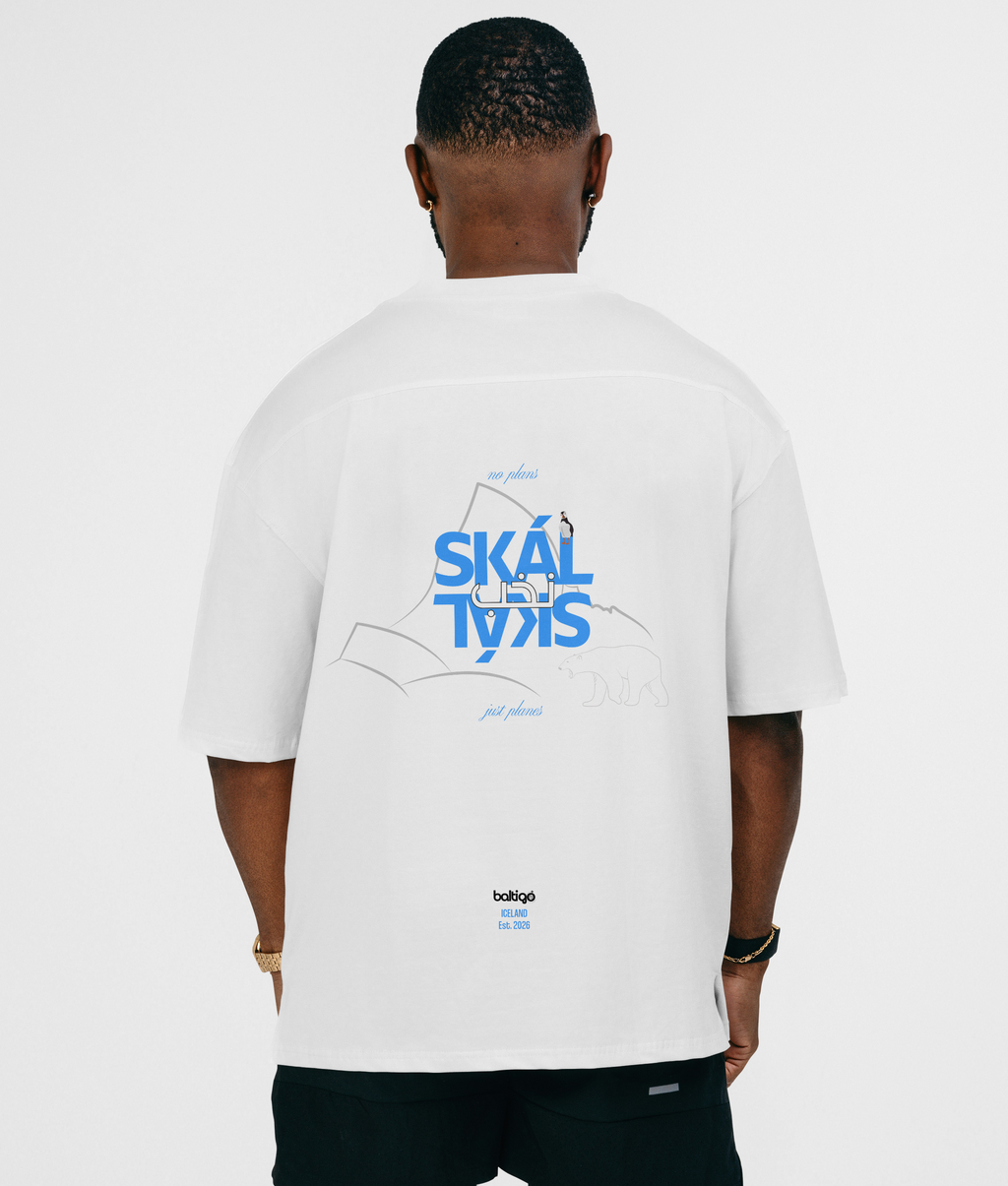 T-shirt unisexe oversize à imprimé - Islande