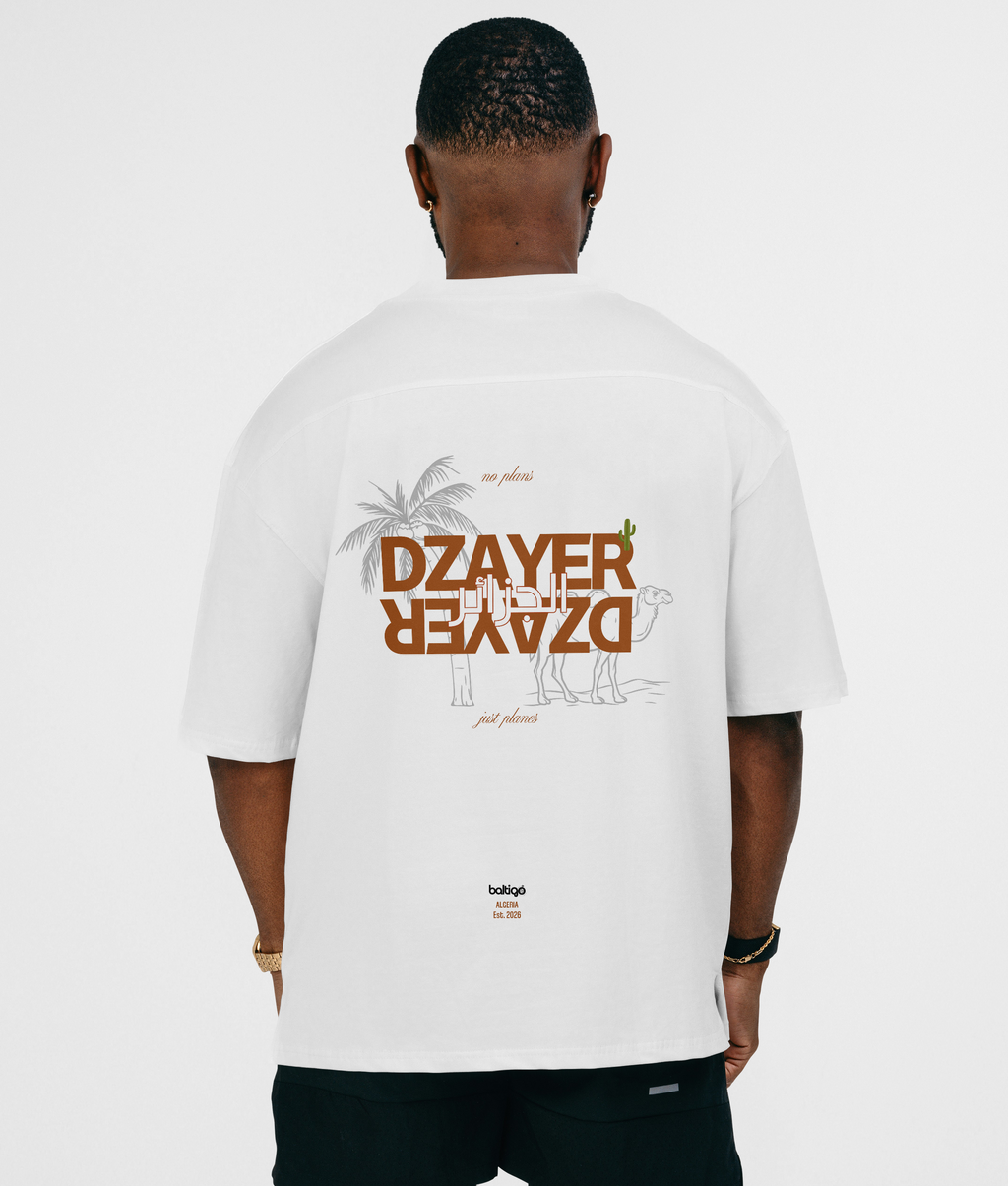 T-shirt unisexe oversize à imprimé - Algérie